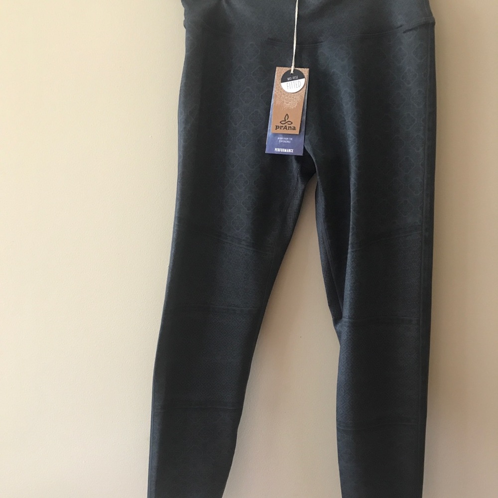 Prana Roxanne Printed Legging NWT - Charcoal, Med